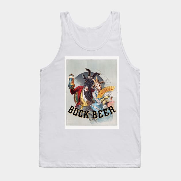 Bock Beer USA Vintage Poster 1883 Tank Top by vintagetreasure